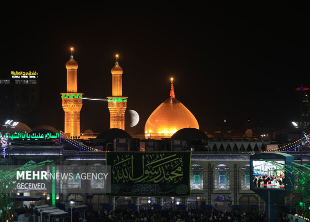 ماه‌گرفتگی در آسمان کربلا