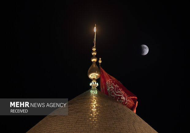 ماه‌گرفتگی در آسمان کربلا