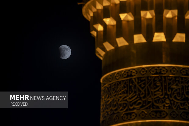 ماه‌گرفتگی در آسمان کربلا