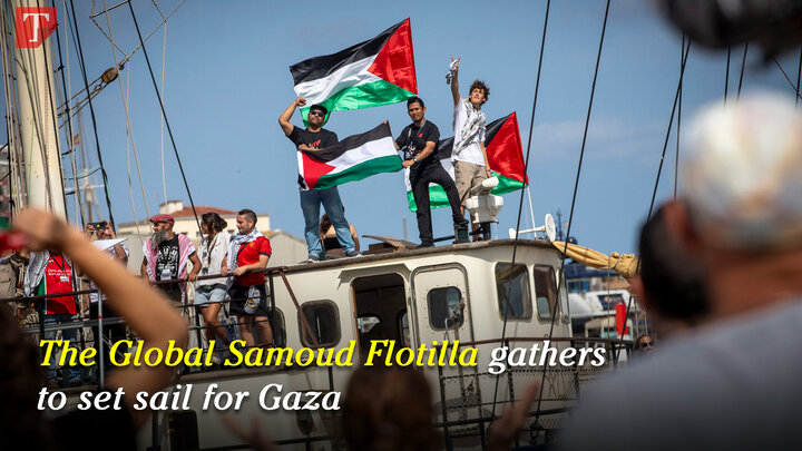 The Global Sumud Fleet gathers to set sail for Gaza