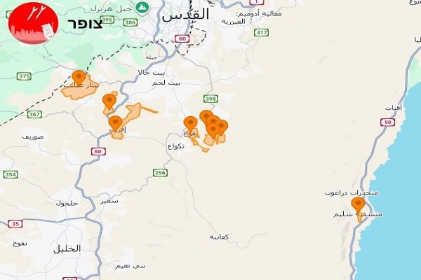 جولان پهپاد یمنی در آسمان اراضی اشغالی و صدای ممتد آژیر خطر جولان پهپاد یمنی در آسمان اراضی اشغالی و صدای ممتد آژیر خطر