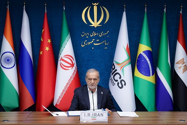 Pezeşkiyan, BRICS Çevrimiçi Zirvesi’nde konuştu