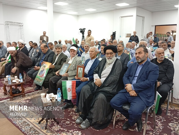 مراسم عطر وگل افشانی شهدای ۱۷ شهریور