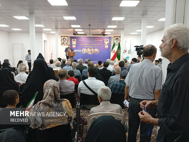 مراسم عطر وگل افشانی شهدای ۱۷ شهریور