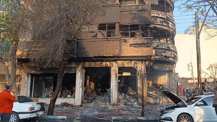 انفجار مهیب در خیابان صمدیه اصفهان