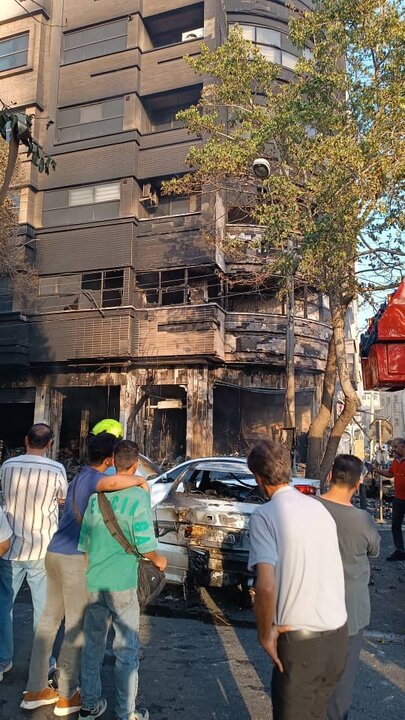 انفجار مهیب در خیابان صمدیه اصفهان