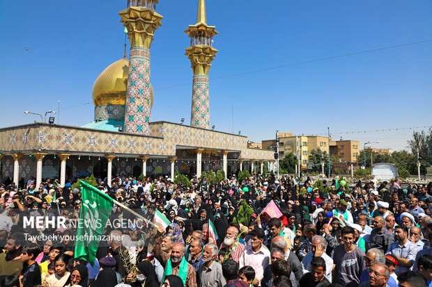 شادپیمایی بزرگ خانوادگی امت احمد(ص) در همدان