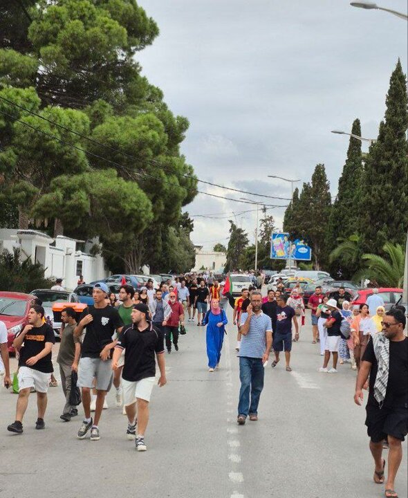 Tunus Halkı “Sumud” Filosu için Sidi Bu Said Limanı’na yürüdü (+FOTO)