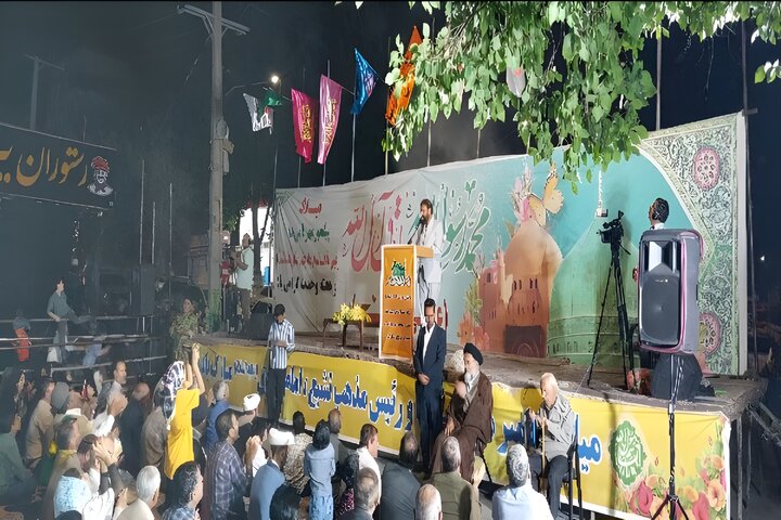 مولودی خوانی در جشن امت احمد یاسوج