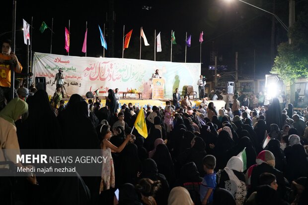 برپایی مراسم جشن مهمانی امت احمد در شهر یاسوج