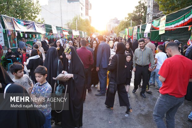 برپایی موکب و انجام پذیرایی در جشن مهمانی امت احمد شهر یاسوج