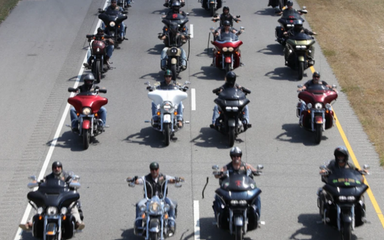 American Infidels Motorcyclists at Gaza Aid Distribution Centers