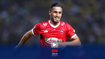 گل اول پرسپولیس به فولاد خوزستان توسط علی علیپور