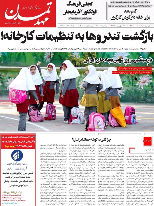 روزنامه های آذربایجان‌شرقی
