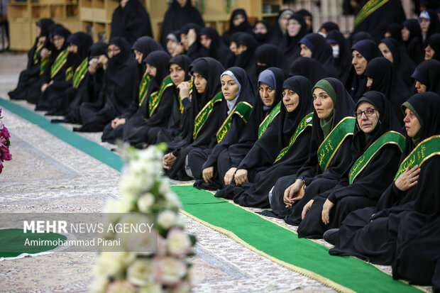 آئین خطبه خوانی خادمان حرم حضرت معصومه(س)