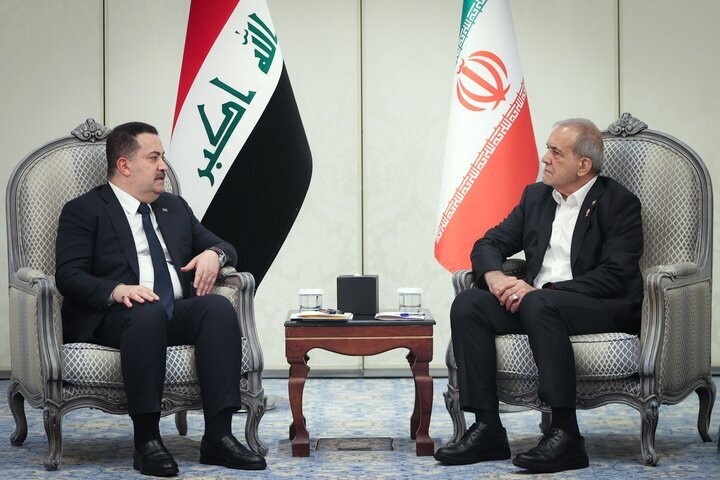 Pres. Pezeshkian meets Iraqi PM in Doha for talks (+VIDEO)