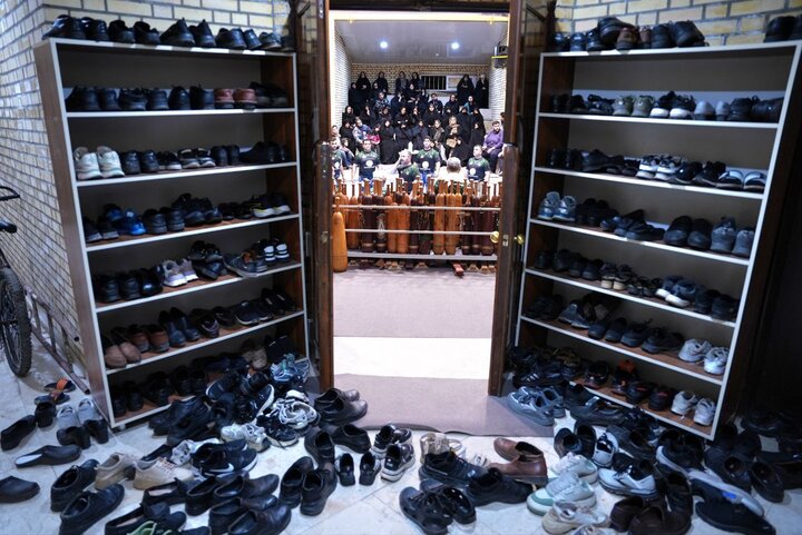 آیین ورزش زورخانهای به یاد پنج شهید فومنی جنگ ۱۲ روزه برگزار شد