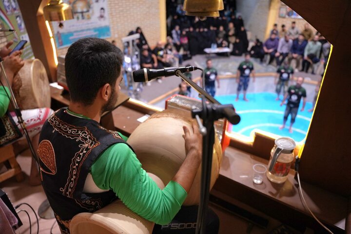 آیین ورزش زورخانهای به یاد پنج شهید فومنی جنگ ۱۲ روزه برگزار شد