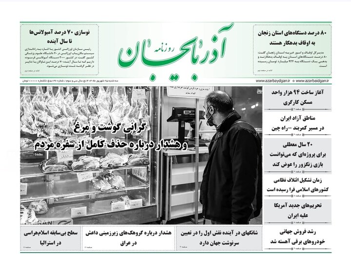 روزنامه های آذربایجان‌شرقی