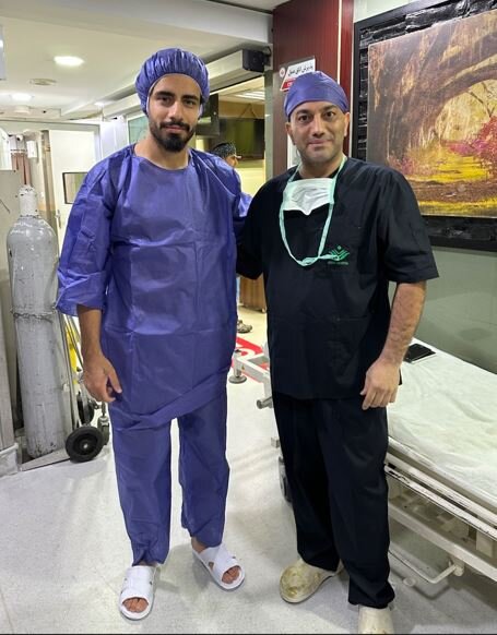 بازیکن تیم فوتبال نساجی زیر تیغ جراحی رفت 2