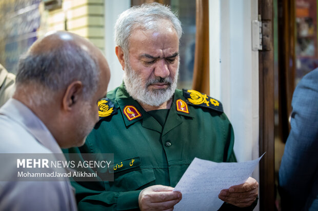 سردار علی فدوی جانشین فرمانده کل سپاه مراسم سالگرد سردار رضا سراج