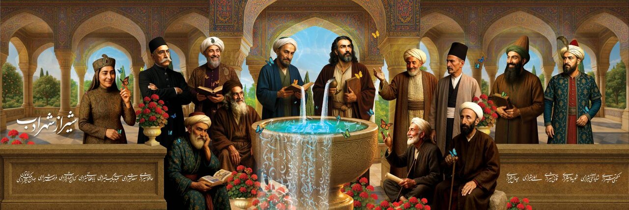 شاعران شیراز پس از قرن ها بر دیوارنگاره شهر گردهم آمدند