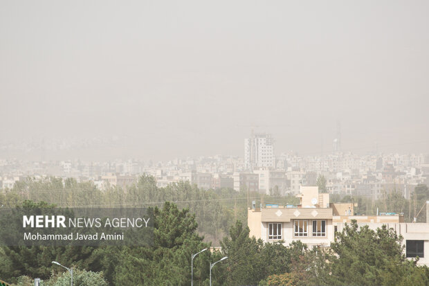 آسمان قزوین در حصار آلودگی‌