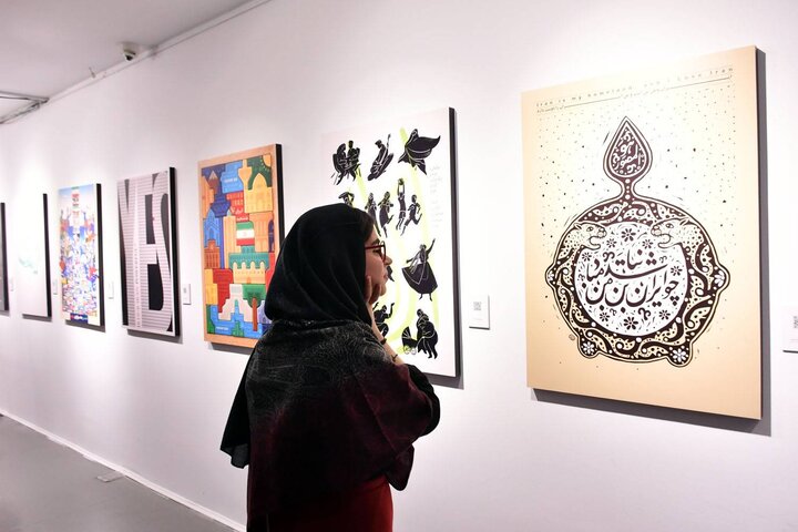 نقشه ایران با اثر انگشت؛ طراحی پوستری که به هویت ایرانی اشاره دارد