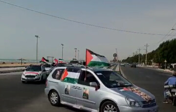 حضور کاروان «یاران صمود به سوی آزادی و مقاومت» در گناوه