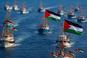 Drones spotted flying over Gaza-bound aid flotilla 'Sumud'