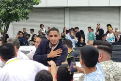 استقبال از رحمان عموزاد قهرمان کشتی جهان در بهشهر