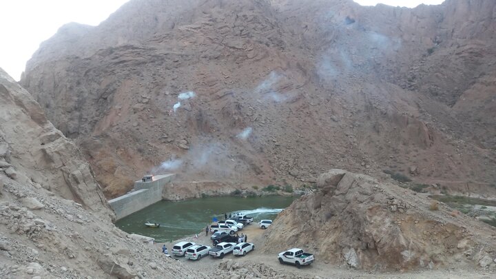 آیین افتتاح سد سیرمند در شهرستان حاجی آباد