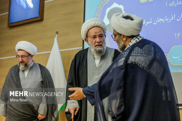 آئین سنگرسپاری، تکریم و معارفه مدیرکل تبلیغات اسلامی آذربایجان شرقی