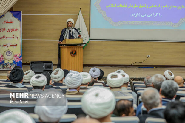 آئین سنگرسپاری، تکریم و معارفه مدیرکل تبلیغات اسلامی آذربایجان شرقی
