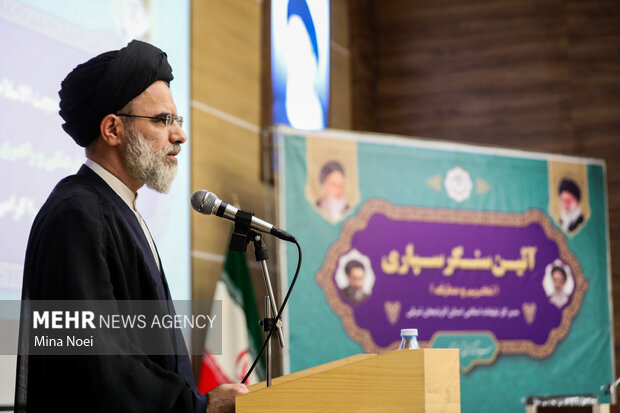 آئین سنگرسپاری، تکریم و معارفه مدیرکل تبلیغات اسلامی آذربایجان شرقی