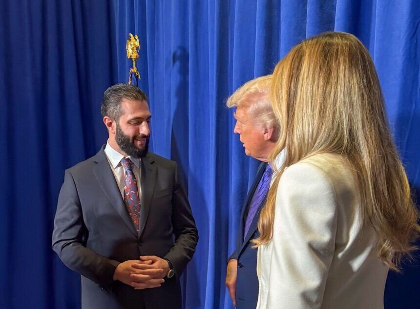 دیدار الجولانی با ترامپ در نیویورک دیدار الجولانی با ترامپ در نیویورک