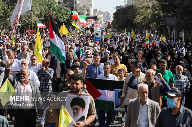 راهپیمایی جمعه «خشم و نصر» در مشهد