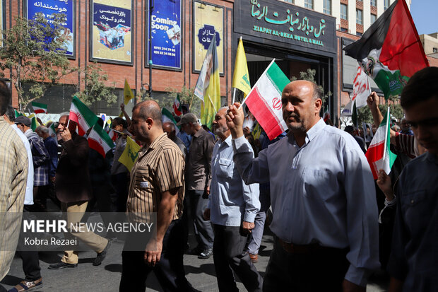 راهپیمایی جمعه «خشم و نصر» در مشهد