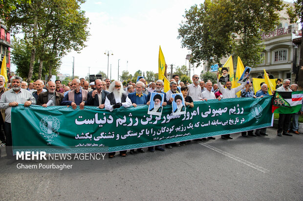 راهپیمایی «جمعه خشم و نصر» در رشت