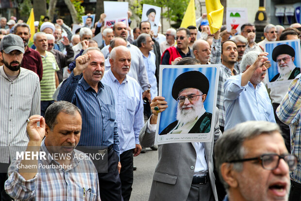 راهپیمایی «جمعه خشم و نصر» در رشت