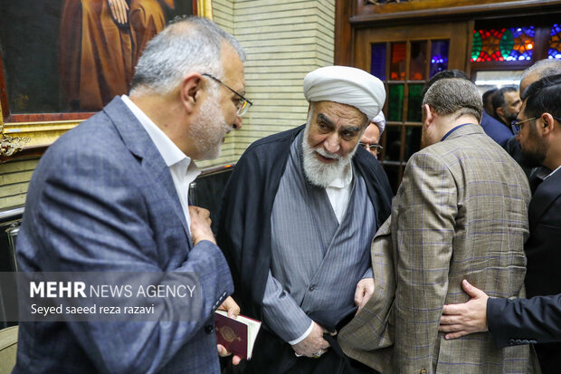 حجت الاسلام محمدی گلپایگانی در مراسم ترحیم حاجیه خانم «فاطمه مصدقی‌راد»