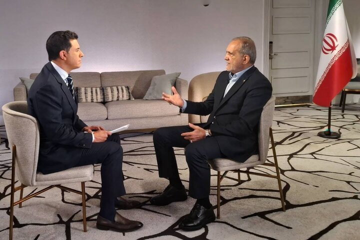 پزشکیان با شبکه NBC آمریکا گفتگو کرد