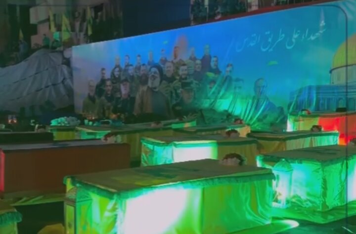 حضور گسترده مردم لبنان در مراسم سالگرد شهید نصرالله