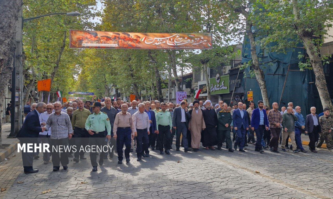 راهپیمایی «جمعه خشم و نصر» در لاهیجان