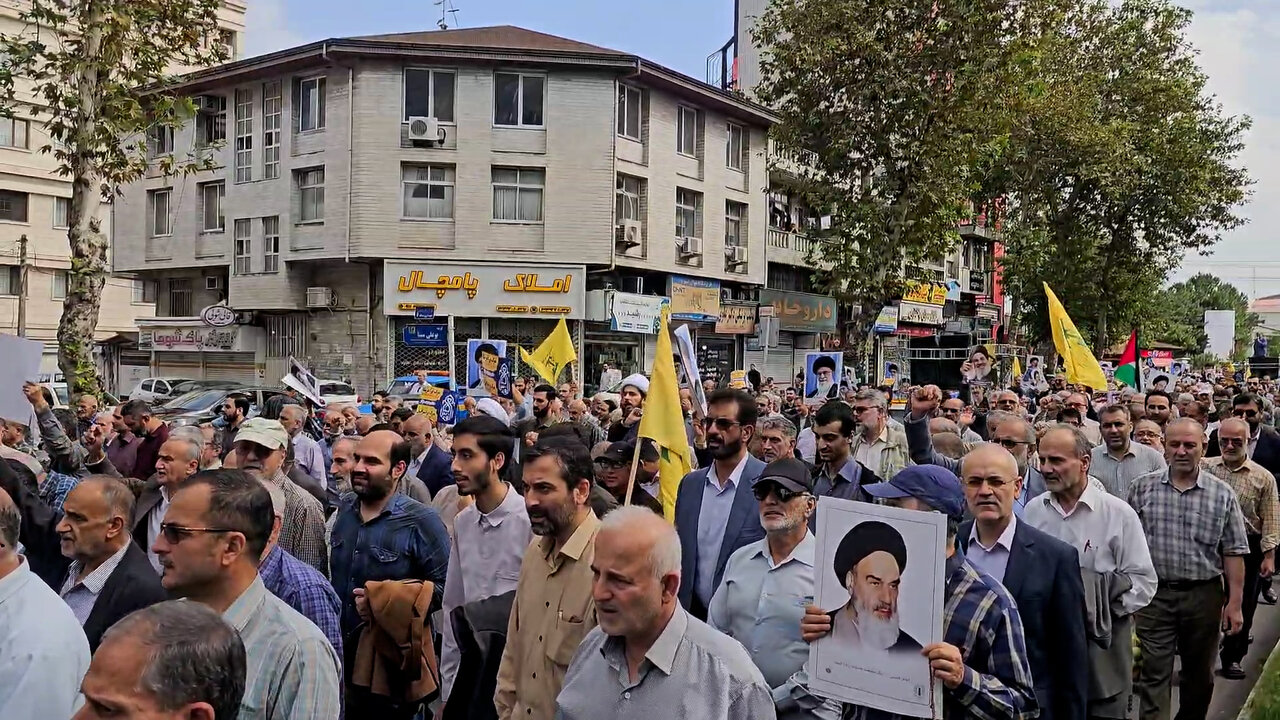راهپیمایی «جمعه خشم و نصر» در رشت