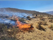 آتش‌سوزی ارتفاعات «کوه خان یک» ممسنی مهار شد