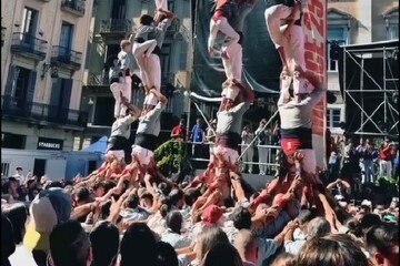 Barselona'da Filistin'e destek amacıyla Siyonizm karşıtı protesto