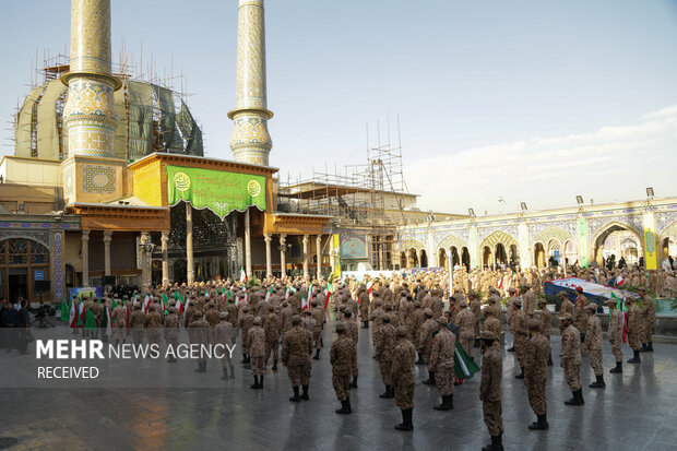 بزرگداشت روز سرباز در آستان حضرت عبدالعظیم (ع)
