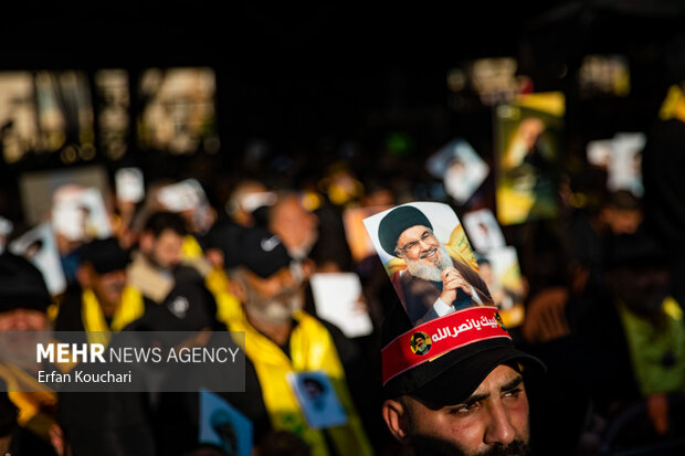 مراسم اولین سالگرد شهادت شهید حجت‌الاسلام سید حسن نصرالله