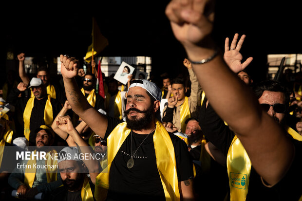 مراسم اولین سالگرد شهادت شهید حجت‌الاسلام سید حسن نصرالله